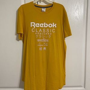 Mens Gold T Shirt Reebok